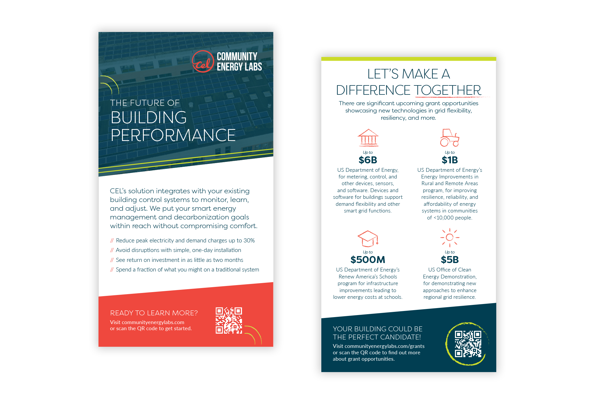 Sales sheet design for Greenline Climate.